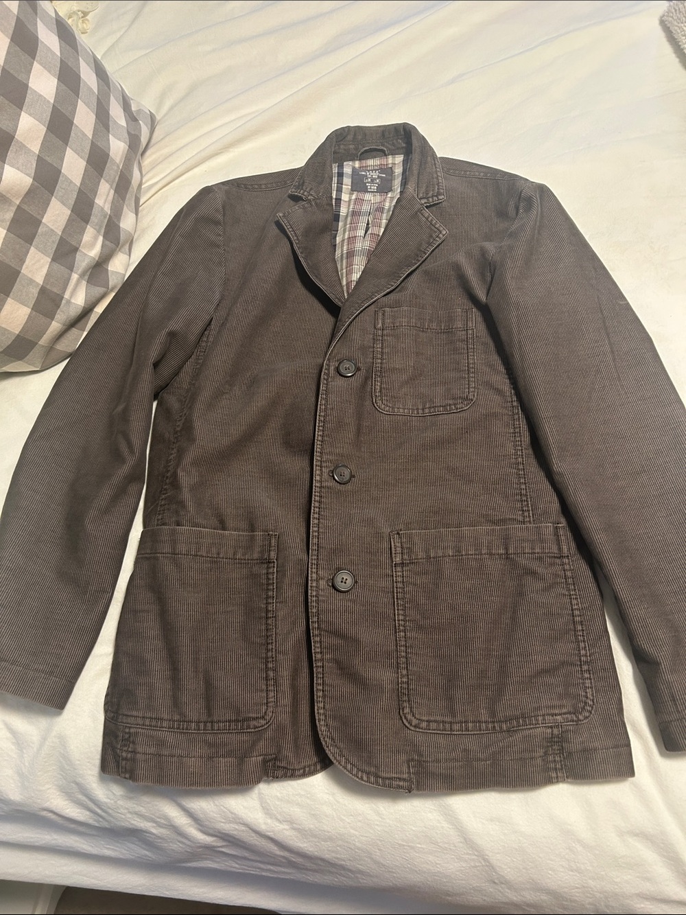 Men's Corduroy Blazer Jacket - Brown